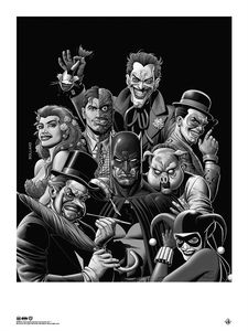 [Batman: Giclee Print: Rogues Gallery Homage By Brian Bolland (Colour, Signed Edition) (Product Image)]