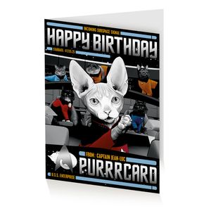 [Star Trek: The Next Generation: Greeting Card: Cats (Product Image)]