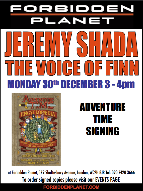 Jeremy Shada (The Voice of Finn) Signing Adventure Time