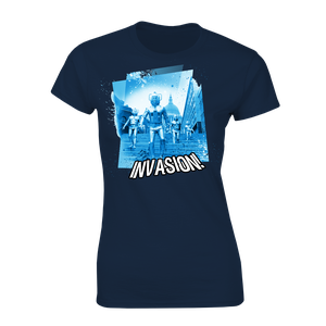 [Doctor Who: Women's Fit T-Shirt: Cyberman Invasion! (Product Image)]