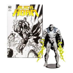 [DC: Page Punchers Action Figure With Comic: Wave 1: Black Adam (Line Art Variant) (Product Image)]