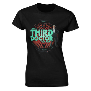 [Doctor Who: The 60th Anniversary Diamond Collection: Women's Fit T-Shirt: The Third Doctor (Product Image)]