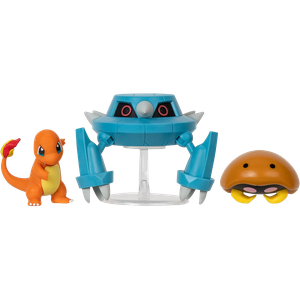 [Pokémon: Battle Action Figure 3-Pack: Kabuto, Charmander & Metang (Product Image)]