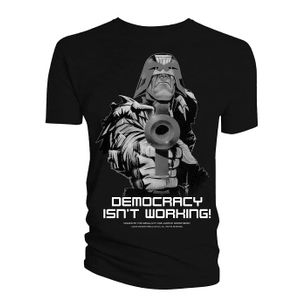 [2000AD: Judge Dredd: T-Shirt: Democracy Isn't Working (Product Image)]