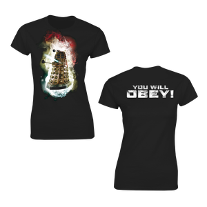 [Doctor Who: Women's Fit T-Shirt: Obey The Daleks! (Product Image)]