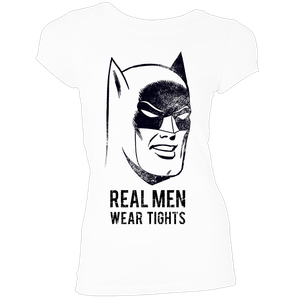 [Batman: Women's Fit T-Shirt: Real Men Wear Tights (Product Image)]