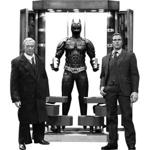 [Batman: Dark Knight: Hot Toys Deluxe Action Figure: Armoury With Bruce Wayne, Alfred & Batman (Product Image)]