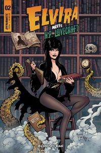 [The cover for Elvira Meets H.P Lovecraft #2 (Cover A Acosta)]