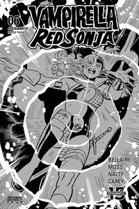 [Vampirella/Red Sonja #6 (Romero B&W Variant) (Product Image)]