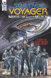 [The cover for Star Trek: Voyager: Mirrors & Smoke (Cover A Woodward)]