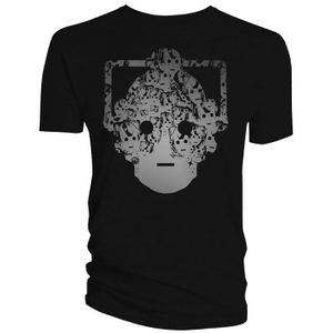 [Doctor Who: T-Shirts: Cyberman Faces Head (Product Image)]