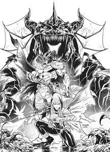 [Power Rangers Unlimited: Heir To Darkness #1 (Cover E Mora B&W Unlockable Variant) (Product Image)]