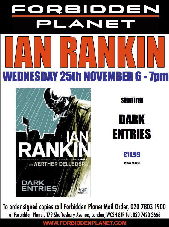 Ian Rankin Signing Dark Entries