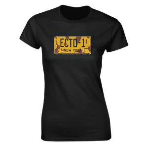 [Ghostbusters: Afterlife: Women's Fit T-Shirt: Ecto-1 Plate (Product Image)]