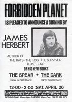 [James Herbert signing The Spear and The Dark (Product Image)]