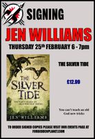 [Jen Williams Signing The Silver Tide (Product Image)]
