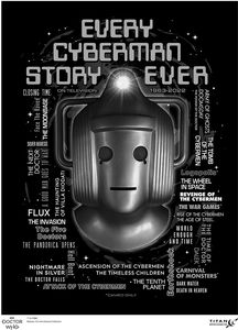 [Doctor Who: 60th Anniversary Diamond Collection: Art Print: Every Cyberman Story Ever! (Product Image)]