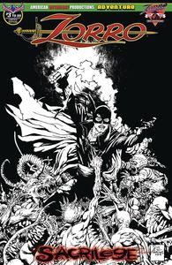 [Zorro: Sacrilege #3 (Visions Of Zorro Black & White Limited Edition Cover) (Product Image)]