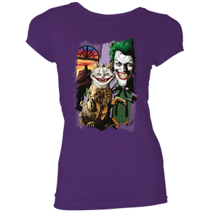 [Batman: Women's Fit T-Shirt: Joker's Kitty By Brian Bolland (Product Image)]