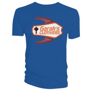 [Star Trek: Deep Space Nine: T-Shirt: Garak's Clothiers (Blue) (Product Image)]