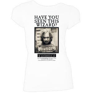 [Harry Potter: Women's Fit T-Shirt: Sirius Black Wanted Poster (Product Image)]