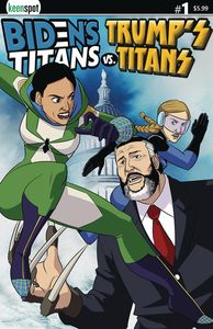 [Biden's Titans Vs. Trump's Titans #1 (Cover E A.O.C. & Greta Vs. Ted C.) (Product Image)]