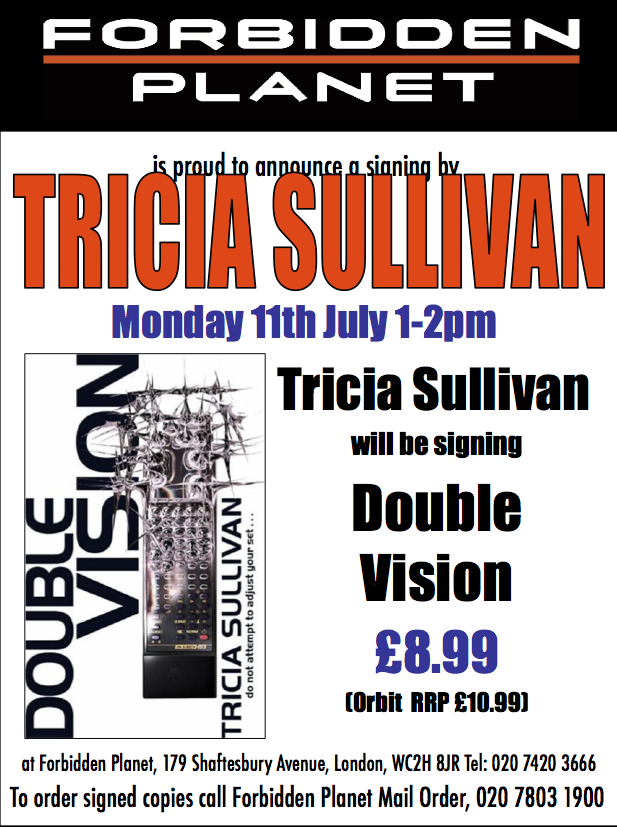 Tricia Sullivan signing Double Vision