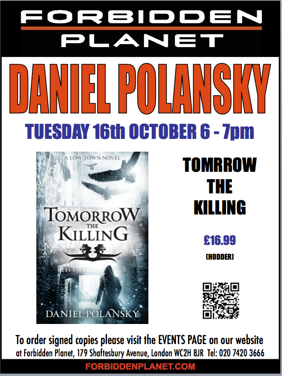 Daniel Polansky Signing Tomorrow the Killing