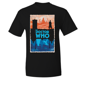 [Doctor Who: T-Shirt: Gallifrey & Dalek Reflections (Product Image)]