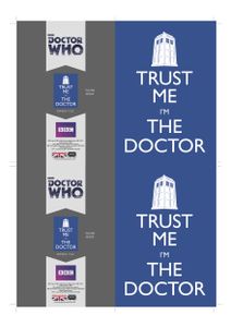 [Doctor Who: Greetings Card: Trust Me I'm The Doctor (Product Image)]
