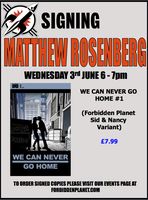 [Matthew Rosenberg Signing We Can Never Go Home #1 (Product Image)]
