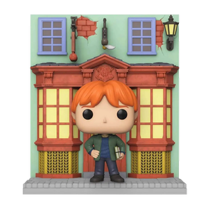 [Harry Potter: Pop! Deluxe Vinyl Figure: Diagon Alley: Quidditch Supplies Store With Ron (Product Image)]