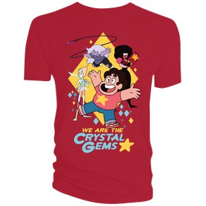 [Steven Universe: T-Shirt: We Are The Crystal Gems (Cherry Red) (Product Image)]