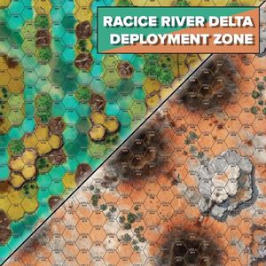[Battletech: Battlemat: Battle Of Tukayyid: Racice River Delta/Deployment Zone (Product Image)]