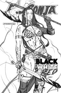[Red Sonja: Black White Red #5 (Cover B Sway) (Product Image)]
