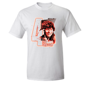 [Doctor Who: T-Shirt: 4th Doctor 1974-81 (Product Image)]