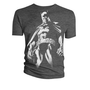 [Batman: T-Shirts: Black & White Batman (Product Image)]