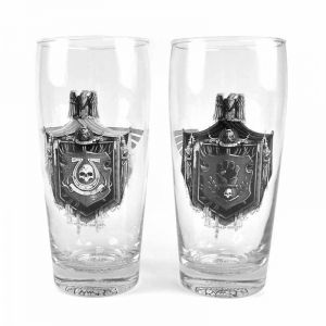 [Warhammer 40K: Set Of 2 Large Glasses: Crest (Product Image)]