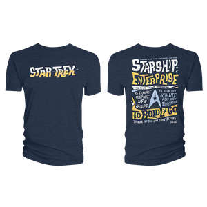 [Star Trek: The Original Series: T-Shirt: These Are The Voyages (Product Image)]
