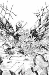 [The Nightmare Before Christmas: Battle For Pumpkin King #4 (Cover B Black & White Virgin Variant) (Product Image)]