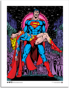 [Superman: Art Print: Crisis On Infinite Earths #7 By George Perez (Product Image)]