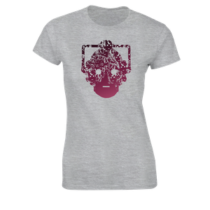[Doctor Who: Women's Fit T-Shirt: Cybermen Faces (Product Image)]