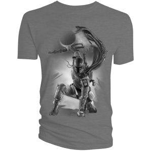 [Star Wars: T-Shirts: Boba Fett By Adi Granov (Charcoal Version - Forbidden Planet Exclusive) (Product Image)]