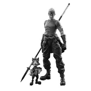 [Final Fantasy VII: Advent Children: Play Arts Kai Action Figure: Cid Highwind & Cait Sith (2-Pack) (Product Image)]