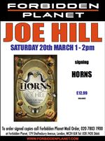 [Joe Hill Signing Horns (Product Image)]