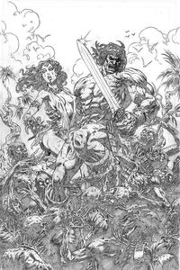 [Cimmerian: Iron Shadows In The Moon #1 (Level Black & White Line Art Variant) (Product Image)]