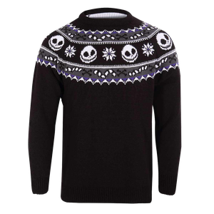 [The Nightmare Before Christmas: Knitted Christmas Jumper: Repeating Jack Skellington (Product Image)]
