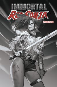 [Immortal Red Sonja #10 (Cover F Leirix Black & White) (Product Image)]