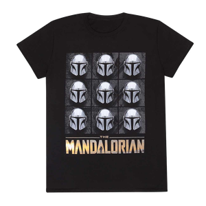 [Star Wars: The Mandalorian: T-Shirt: Mando Helmets (Product Image)]