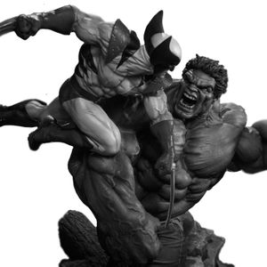 [Marvel: Maquette: Hulk Vs Wolverine (Product Image)]